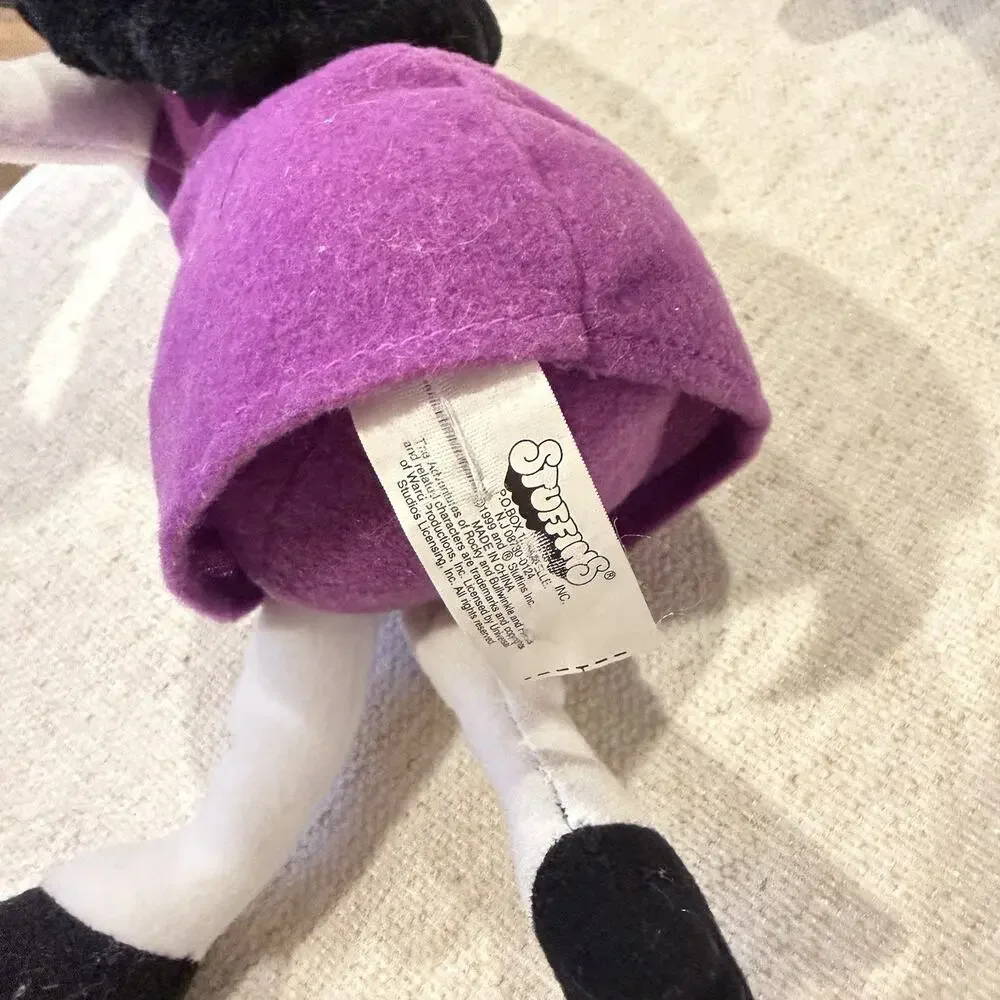 Stuffins 1999 Adventures Rocky & Bullwinkle Snidely Whiplash‎ and Natasha EUC